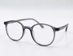 Optical-EV2K-0001 Premium TR Round Optical Frame Crystal Grey