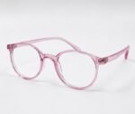Optical-EV2K-0001 Premium TR Round Optical Frame Crystal Pink