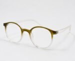 Optical-EV2K-0001 Premium TR Round Optical Frame Crystal Olive