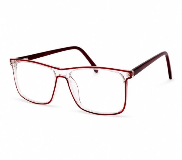ACE TR01 Premium TR90 Crystal Red Rectangle Eyeglasses Bangladesh