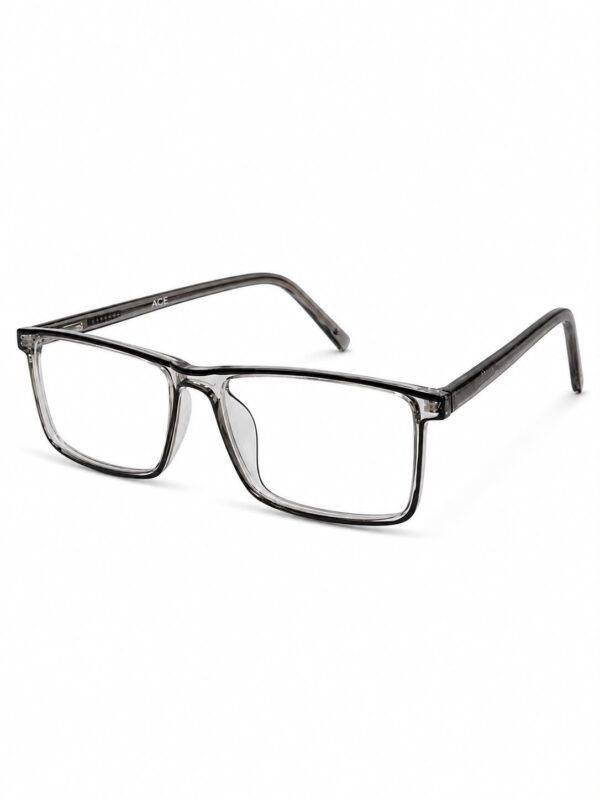 ACE TR04 Black Transparent Premium TR90 Rectangular Eyeglasses Frame in Bangladesh
