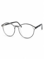 ACE TR05 Black Crystal TR90 Round Eyeglasses Front View