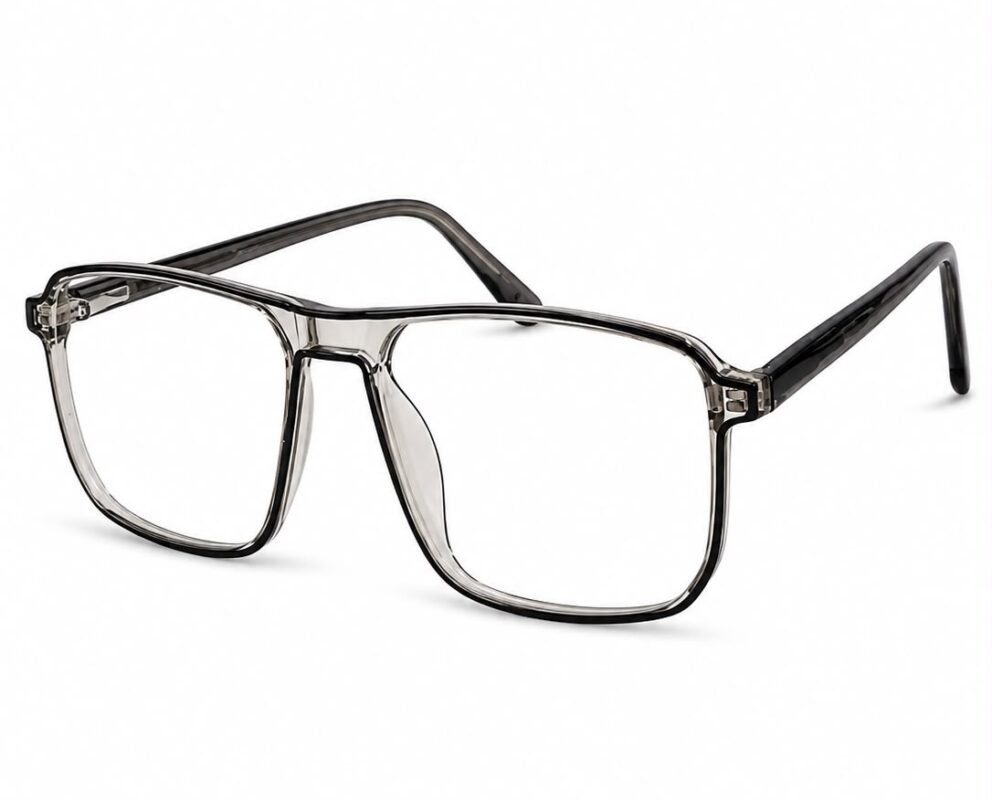 ACE TR06 Premium TR90 Rectangle Eyeglasses Smoke Black Bangladesh