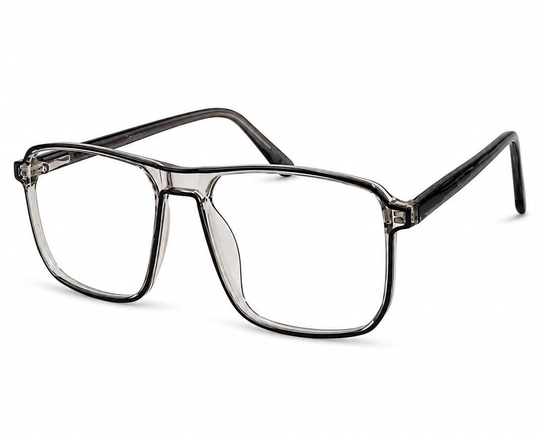 ACE TR06 Premium TR90 Rectangle Eyeglasses Smoke Black Bangladesh
