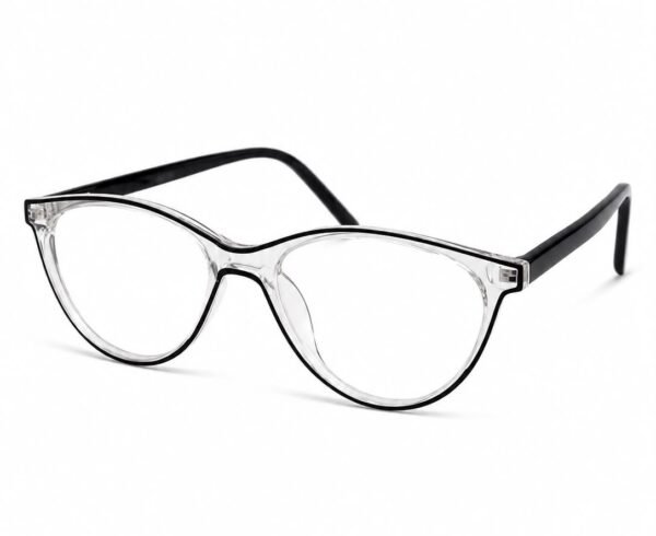 ACE TR08 Premium Women's Cat Eye Optical Frame Transparent Black TR90 Eyeglasses Bangladesh