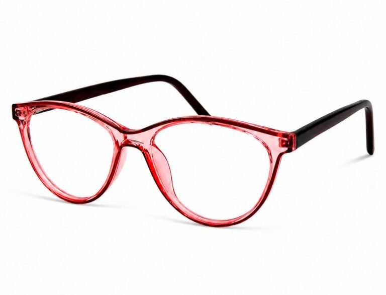 ACE TR08 Premium Women's Cat Eye Optical Frame Transparent Red TR90 Eyeglasses Bangladesh