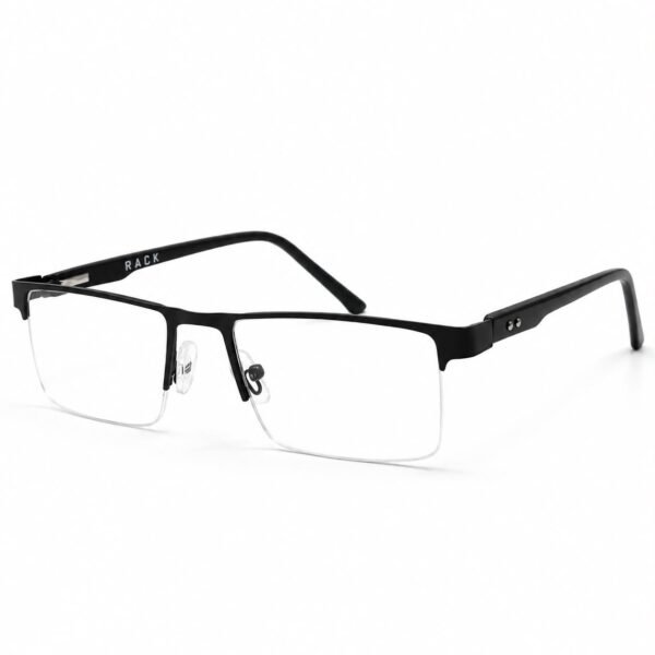 Optical-EV2K-0147 Premium Rimless Rectangle Optical Frame for Men | EyeValley Bangladesh