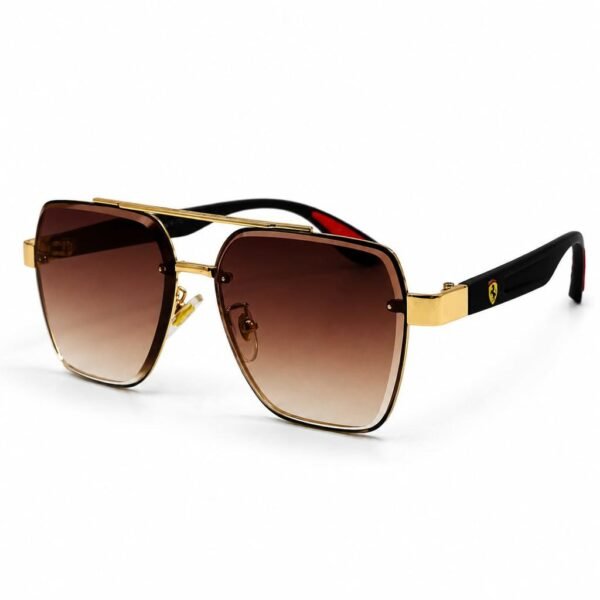 Sunglass EV2K-0018 Premium Navigator Square Sunglasses – UV400 Rimless Metal Frame | EyeValley Bangladesh