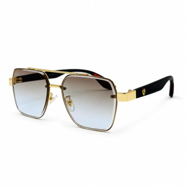 Sunglass EV2K-0018 Premium Navigator Square Sunglasses – UV400 Rimless Metal Frame | EyeValley Bangladesh - 4