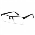 Optical EV2K-0134 Premium Half Rim Rectangle Stainless Steel Eyeglasses | Ultra Lightweight Business Optical Frame | EyeValley Bangladesh - Image 4