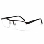 Optical EV2K-0136 Coffee Brown Half Frame Rectangle Eyeglasses | EyeValley - Image 2