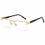 Optical EV2K-0136 Coffee Brown Half Frame Rectangle Eyeglasses | EyeValley - Image 4