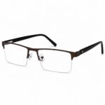 Optical EV2K-0137 Premium Half Rim Rectangle Eyeglasses for Men | EyeValley Bangladesh