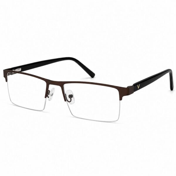 Optical EV2K-0137 Premium Half Rim Rectangle Eyeglasses for Men | EyeValley Bangladesh