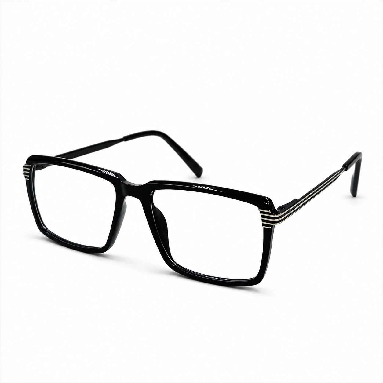 eye-valley-ev2k-0035-black-square-eyeglasses Eye Valley EV2K-0035 Bold Square Eyeglasses in Black
