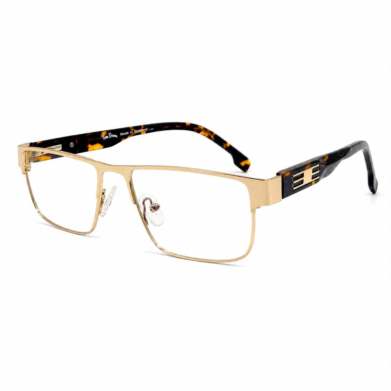 eyevalley-optical-ev2k-0018-premium-rectangle-metal-optical-frame-back Optical EV2K-0114 Executive Metal Square Eyeglasses | Eye Valley - Image 1