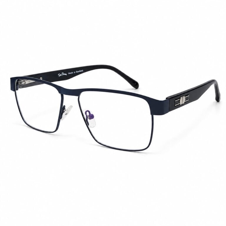 Eye Valley EV2K-0037 Flat-Top Square Eyeglasses in Navy Blue