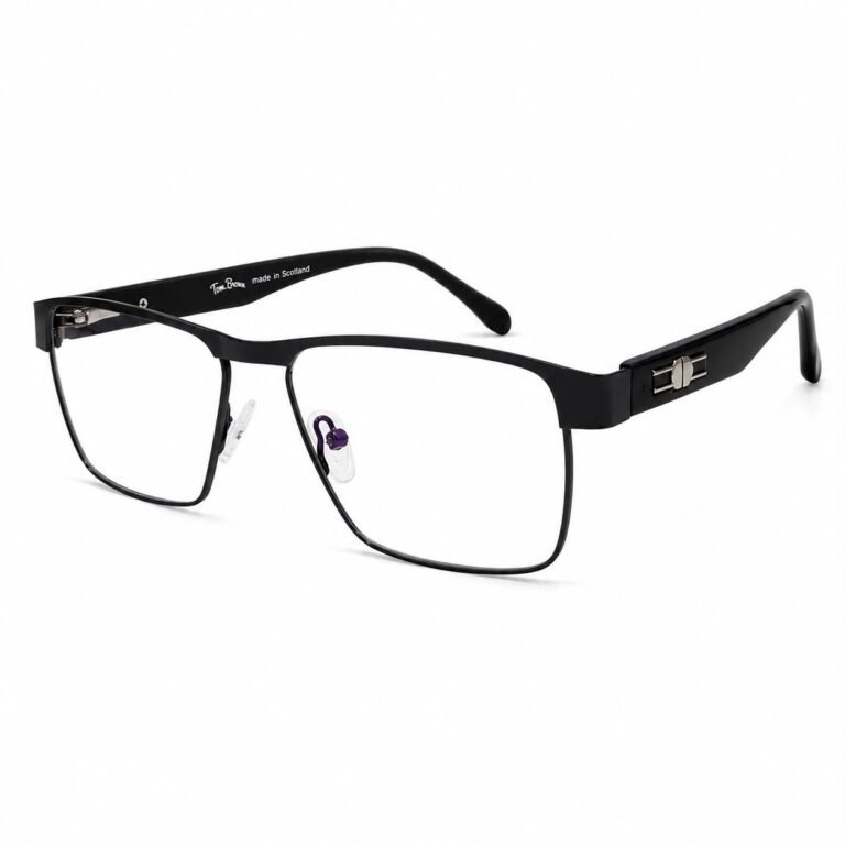 Eye Valley EV2K-0037 Flat-Top Square Eyeglasses in Matte Black