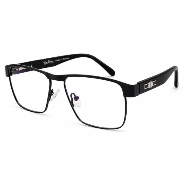 Eye Valley EV2K-0037 Flat-Top Square Eyeglasses in Black