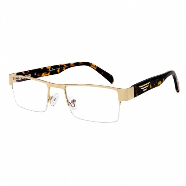 Optical EV2K-0120 Premium Semi-Rimless Rectangle Metal Optical Frame for Men & Women | EyeValley Bangladesh