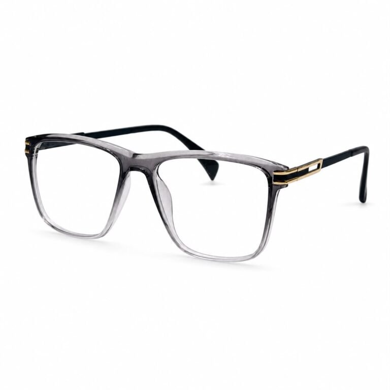 optical ev2k 0024 full rim square optical frame grey transparent front right
