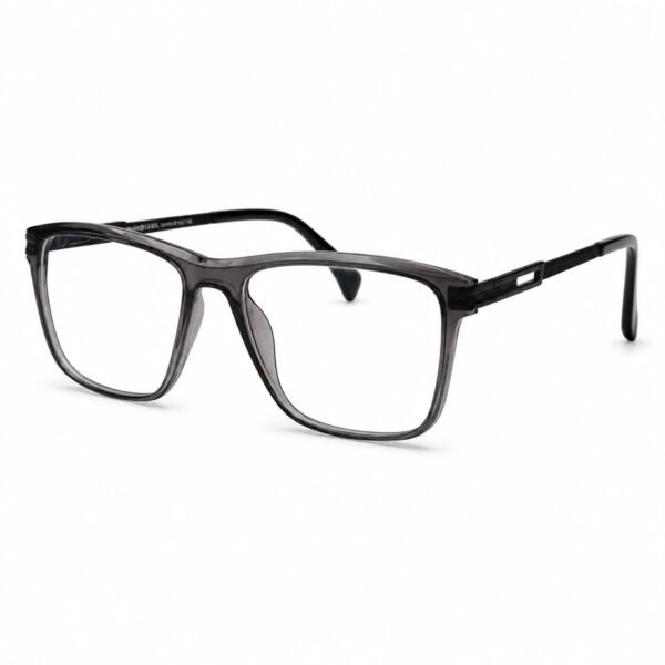 optical ev2k 0024 full rim square optical frame smoke grey