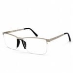 Optical-EV2K-0145 Premium Half-Rim Rectangle Optical Frame for Men | EyeValley Bangladesh