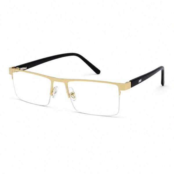 Optical-EV2K-0146 Premium Rimless Rectangle Optical Frame for Men | EyeValley Bangladesh