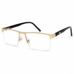 Optical-EV2K-0148 Premium Rimless Rectangle Optical Frame for Men | EyeValley Bangladesh - Image 2