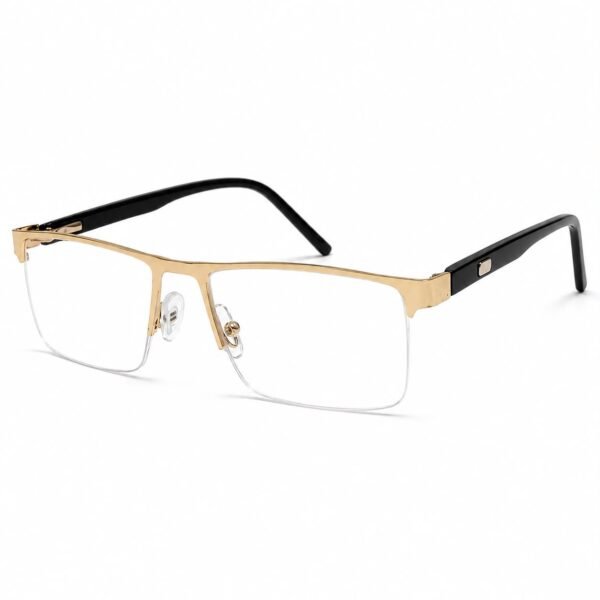Optical-EV2K-0148 Premium Rimless Rectangle Optical Frame for Men | EyeValley Bangladesh