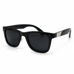 EV2K-0001 Premium UV Protection Sunglasses Matte Black Smoke Lens for Men & Women in Bangladesh