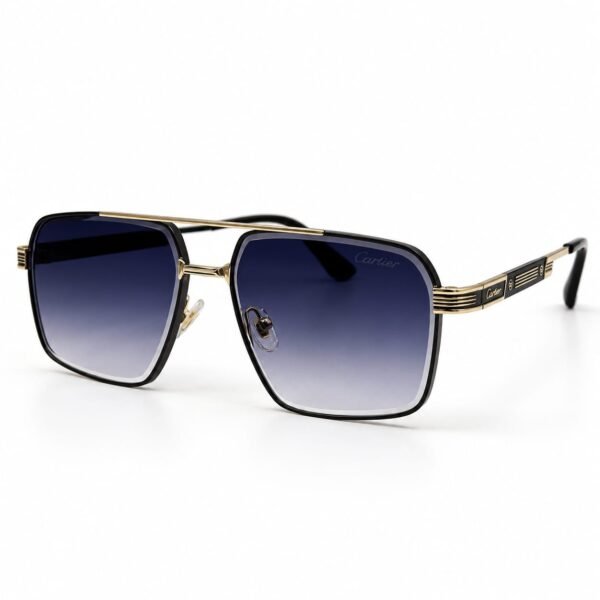 Sunglass EV2K-0012 Executive Double-Bridge Square UV400 Sunglasses | Eye Valley - 2