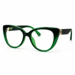 Eye Valley EV2K-0079 Trendy Cat-Eye Eyeglasses in Emerald Green