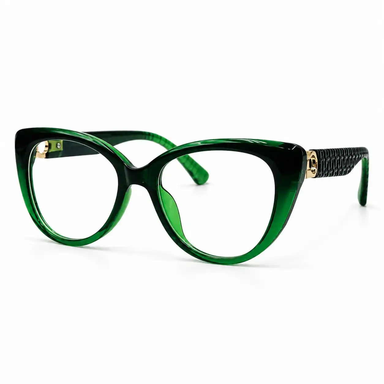 Eye-Valley-0079-green-cat-eye-eyeglasses Eye Valley EV2K-0079 Trendy Cat-Eye Eyeglasses in Emerald Green