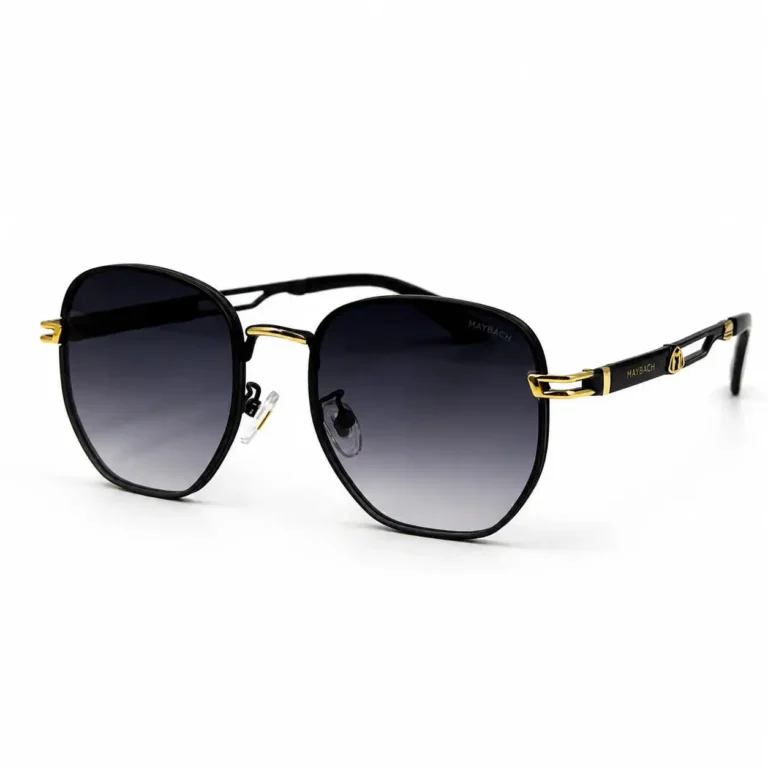Eye Valley EV2K-0024 Bold Geometric Eyeglasses in Black/Gold