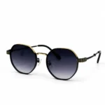 Eye Valley EV2K-0023 Trendy Geometric Sunglasses in Black/Gold