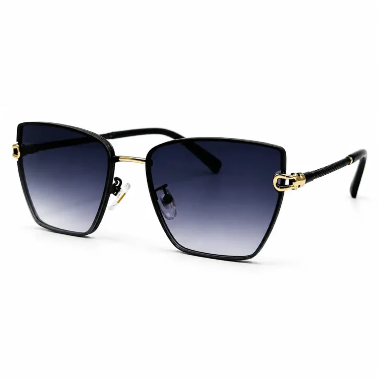 Eye Valley EV2K-0025 Trendy Cat-Eye Sunglasses in Black/Gold