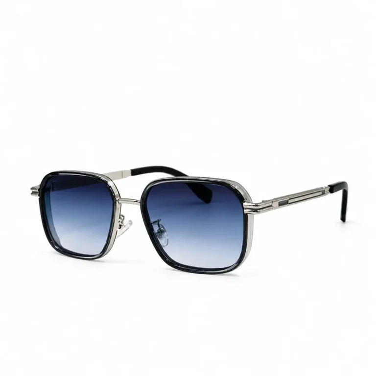 Eye Valley EV2K-0027 Bold Square Sunglasses in Black/Silver