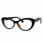 Eye Valley EV2K-0030 Trendy Cat-Eye Eyeglasses in Black/Brown