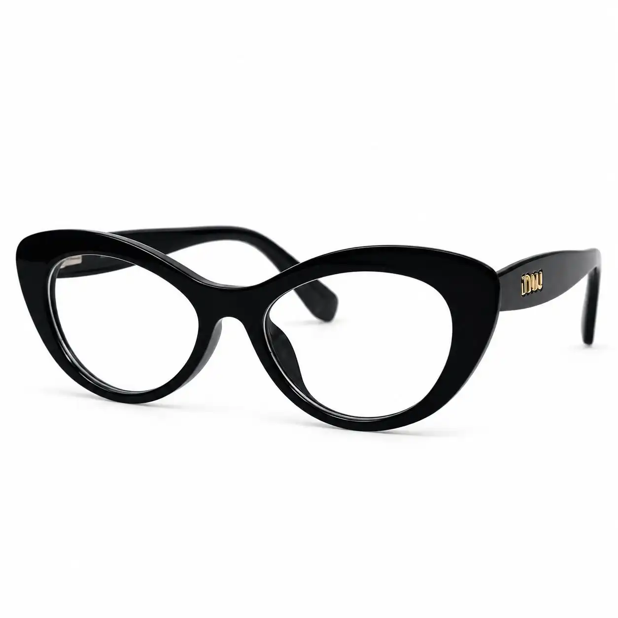 eye-valley-ev2k-0030-black-cat-eye-eyeglasses Eye Valley EV2K-0030 Trendy Cat-Eye Eyeglasses in Black
