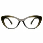 Eye Valley EV2K-0030 Trendy Cat-Eye Eyeglasses in Olive Grey