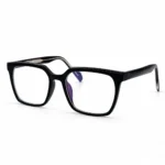 Eye Valley EV2K-0094 Oversized Square Eyeglasses in Jet Black