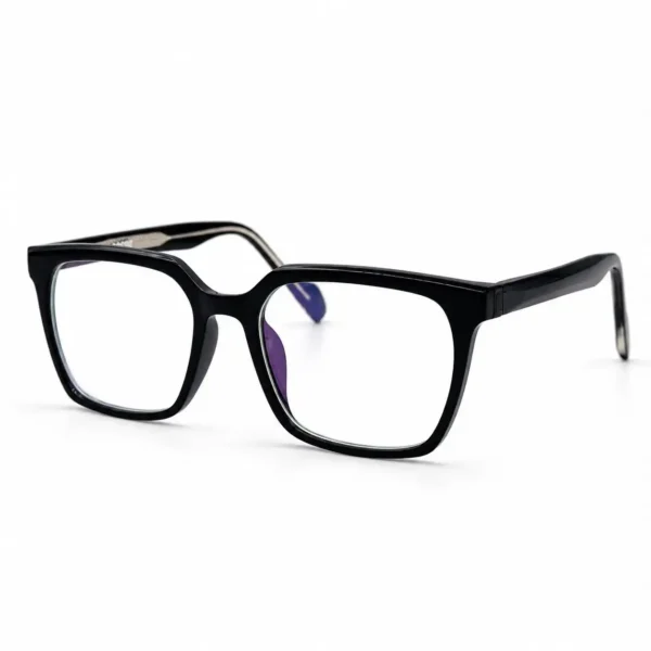 Eye Valley EV2K-0094 Oversized Square Eyeglasses in Jet Black