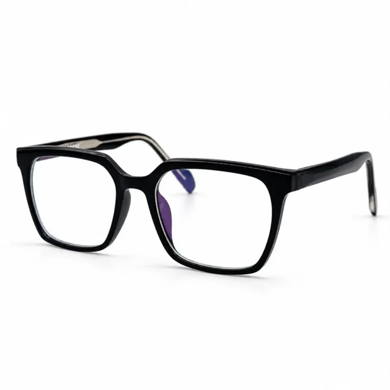 Eye Valley EV2K-0094 Oversized Square Eyeglasses in Jet Black