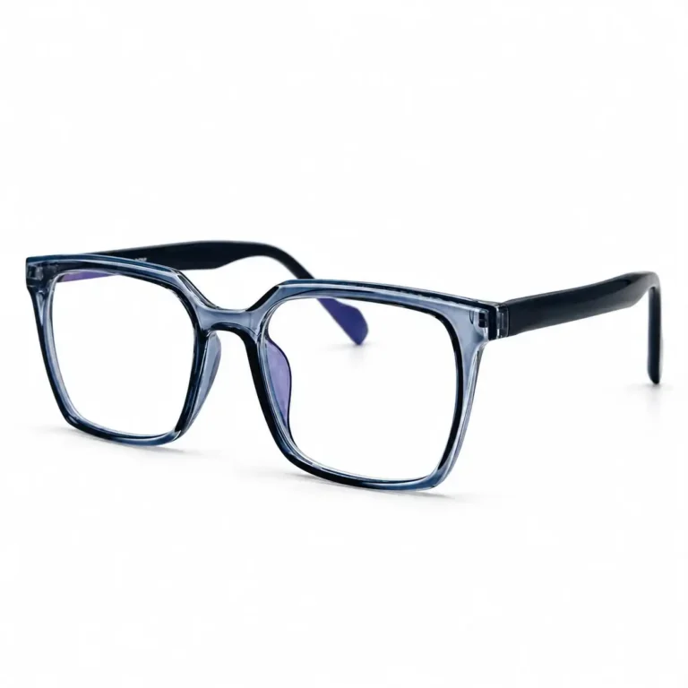 Eye Valley EV2K-0094 Oversized Square Eyeglasses in Navy Blue