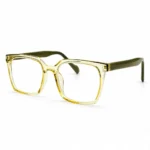 Eye Valley EV2K-0094 Oversized Square Eyeglasses in Olive Yellow