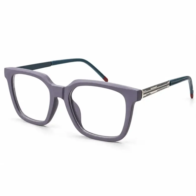Eye Valley EV2K-0097 Contemporary Square Eyeglasses in Matte Purple