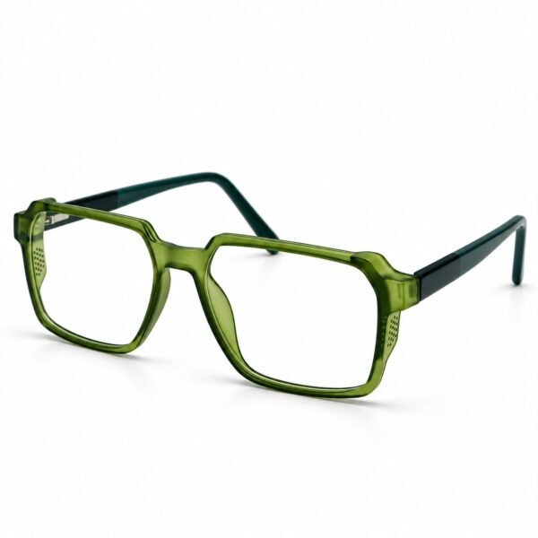 Olive Green Square Frame Glasses | Eye Valley 1700606