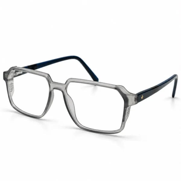 Smoky Grey Square Eyeglasses | Eye Valley 1700603