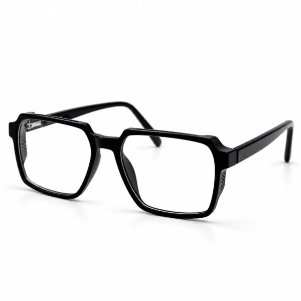 Glossy Black Square Eyeglasses | Eye Valley 1700606